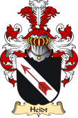 v.23 Coat of Family Arms from Germany for Heidt