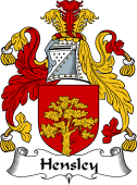 English Coat of Arms for the family Hensley