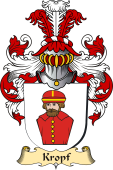 v.23 Coat of Family Arms from Germany for Kropf
