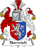 English Coat of Arms for the family Norwich