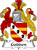 English Coat of Arms for the family Godden