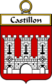 French Coat of Arms Badge for Castillon