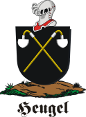 German shield on a mount for Heugel