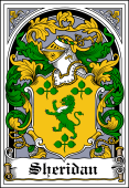 Irish Coat of Arms Bookplate for O'Sheridan
