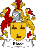 English Coat of Arms for the family Blood