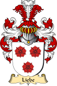v.23 Coat of Family Arms from Germany for Liebe