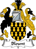 English Coat of Arms for the family Blount