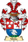 v.23 Coat of Family Arms from Germany for Weltz