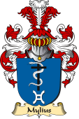 v.23 Coat of Family Arms from Germany for Mylius