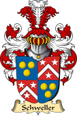 v.23 Coat of Family Arms from Germany for Schweller