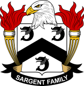 Coat of arms used by the Sargent family in the United States of America