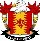 Coat of arms used by the Colman family in the United States of America