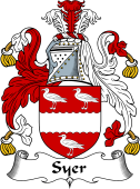 English Coat of Arms for the family Syer