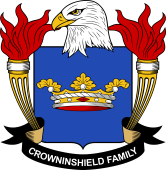 Coat of arms used by the Crowninshield family in the United States of America