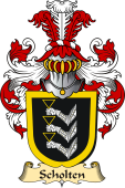 v.23 Coat of Family Arms from Germany for Scholten