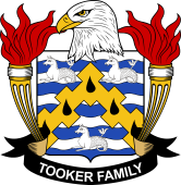 Coat of arms used by the Tooker family in the United States of America