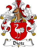 German Wappen Coat of Arms for Dietz