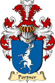 v.23 Coat of Family Arms from Germany for Portner