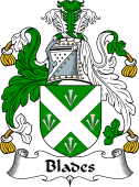 English Coat of Arms for the family Blades