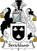 English Coat of Arms for the family Strickland