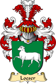 v.23 Coat of Family Arms from Germany for Loeser