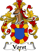 German Wappen Coat of Arms for Vorst