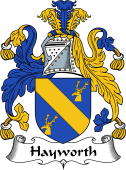 English Coat of Arms for the family Haworth or Hayworth