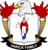 Coat of arms used by the Varick family in the United States of America