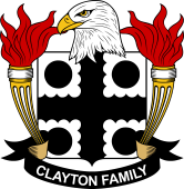 Coat of arms used by the Clayton family in the United States of America