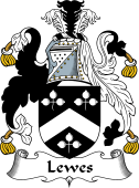 English Coat of Arms for the family Lewes