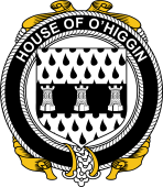 Irish Coat of Arms Badge for the O'HIGGIN family