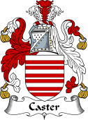English Coat of Arms for the family Caster