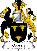 English Coat of Arms for the family Oxney