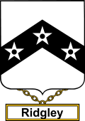 English Coat of Arms Shield Badge for Ridgley