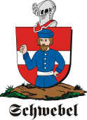 German shield on a mount for Schwebel