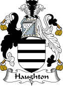 English Coat of Arms for the family Haughton or Houghton