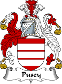 English Coat of Arms for the family Pusey