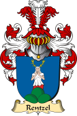 v.23 Coat of Family Arms from Germany for Rentzel