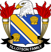 Coat of arms used by the Tillotson family in the United States of America