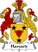 English Coat of Arms for the family Haward
