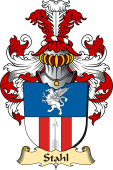v.23 Coat of Family Arms from Germany for Stahl