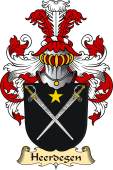 v.23 Coat of Family Arms from Germany for Heerdegen