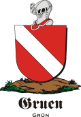 German shield on a mount for Gruen