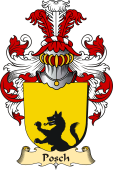 v.23 Coat of Family Arms from Germany for Posch