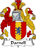 English Coat of Arms for the family Darnell
