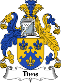 English Coat of Arms for the family Tims