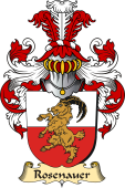 v.23 Coat of Family Arms from Germany for Rosenauer