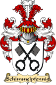 v.23 Coat of Family Arms from Germany for Schimmelpfennig