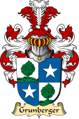 v.23 Coat of Family Arms from Germany for Grunberger