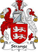 English Coat of Arms for the family Strange